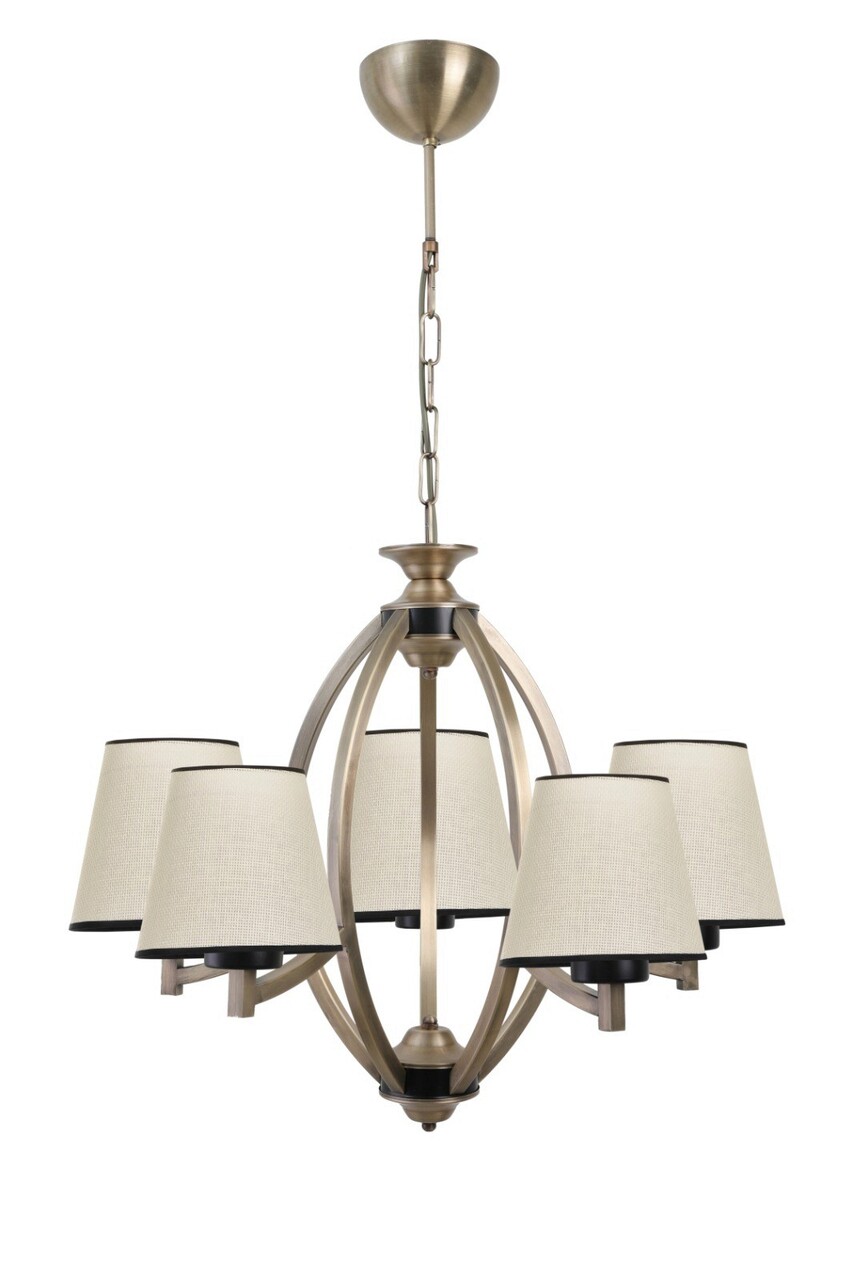 Lustra, Luin, 534LUN3303, Metal, Bej / Negru / Auriu