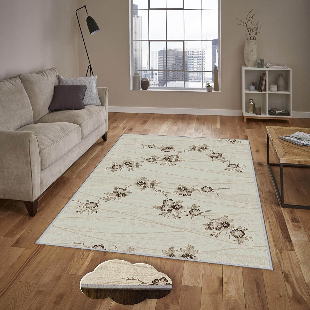 Covor Eexfab1128 160x230 cm Poliester Multicolor