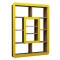 Corp biblioteca, Hommy Craft, Orkide, 108.4x140x21.8 cm, Nuc / Galben