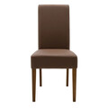 Scaun Ditta, Pakoworld, 45x58x96 cm, piele ecologica/lemn masiv de fag, maro deschis/maro