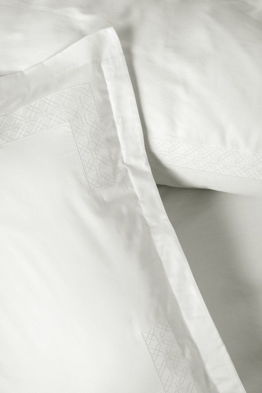 Lenjerie de pat dubla, Galant - White, Cotton Box, Bumbac Satinat