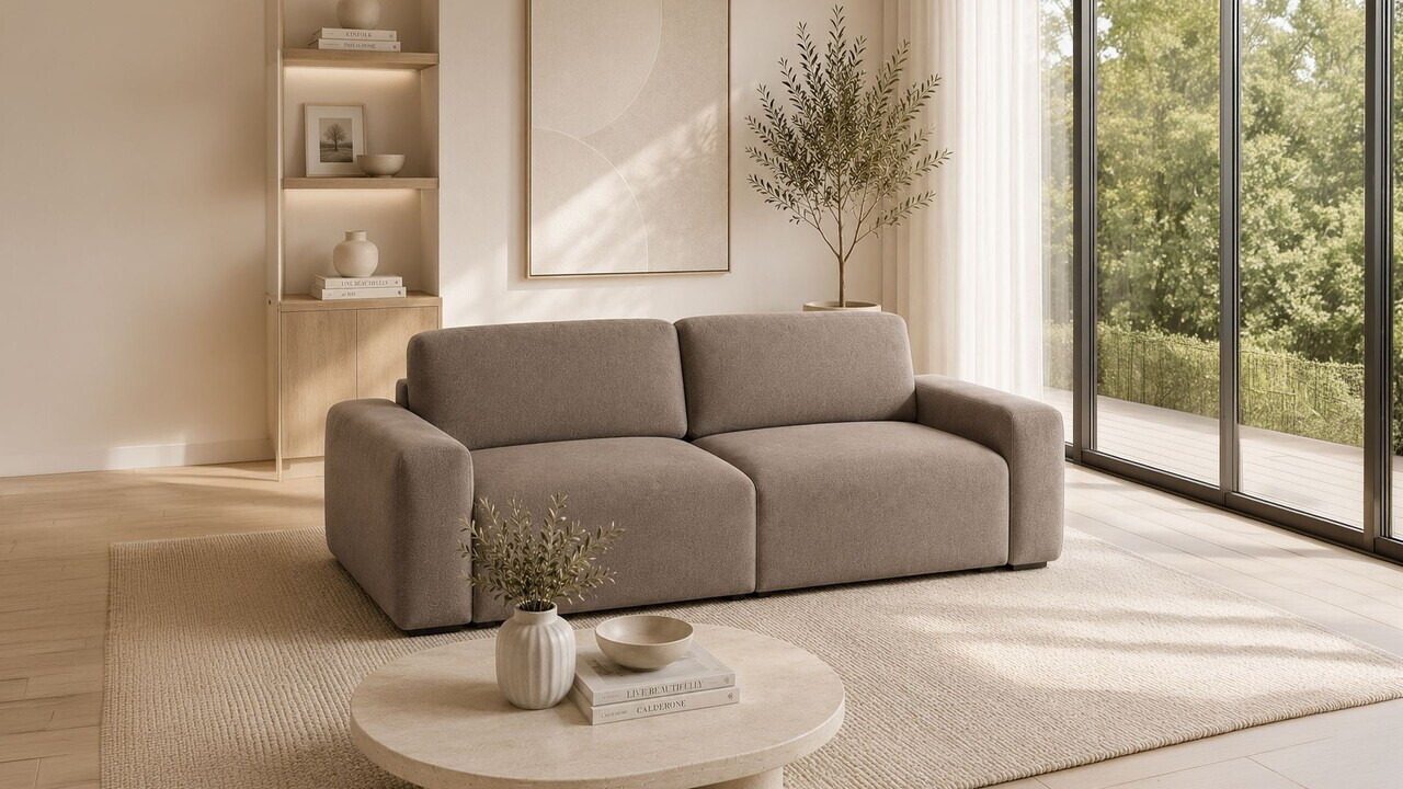 Canapea 3 locuri, Atelier del Sofa, 560ARE5272, Maro — imaginea 3