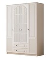 Dulap pentru haine, Rabi, Rb-113, 140x210x52 cm, Alb mat