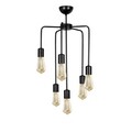 Lustra, Opviq, 892OPV1436, Fier, Negru