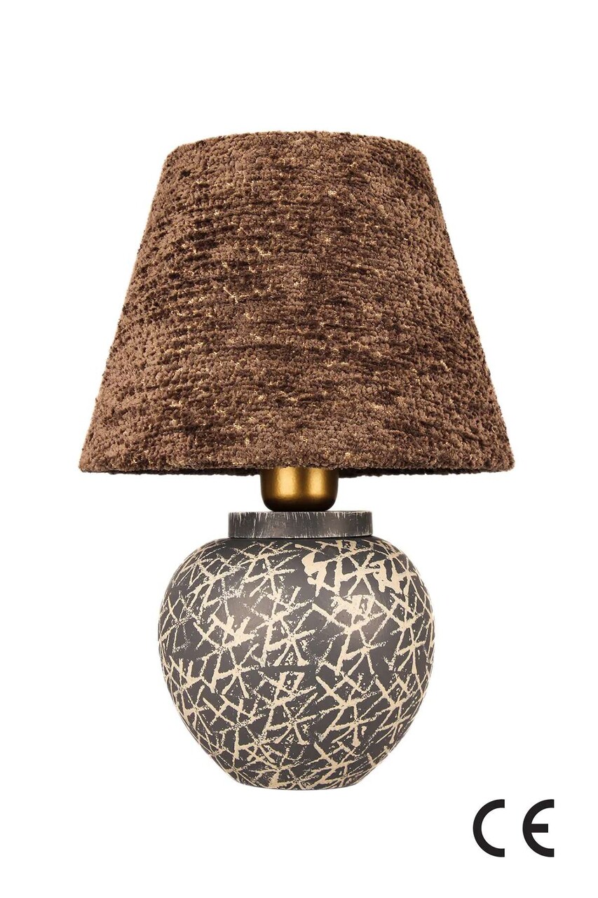 Lampa de masa, Opviq, 687HMY2491, Maro / Gri - imagine 2