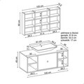 Set Dulap de Baie cu Chiuvetă și Oglindă (2 Piese), Hanah Home, 2550, MDF, Alb