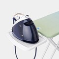Masa de calcat, Brabantia C, Soothing Sea, 124x45 cm, 7 pozitii de reglare, cu suport statie de calcat, otel/bumbac