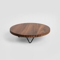 Platou Rillet, Homla, 34x9 cm, lemn/metal, maro/negru