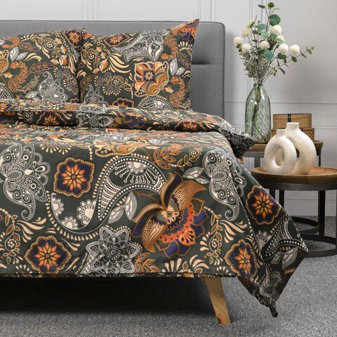 Lenjerie de pat Tapua, Homla, 200x220 cm, 50x70 cm, bumbac, multicolor