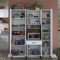 Dulap multifunctional, Rani, JE119, 160x198.6x40 cm, PAL, Alb
