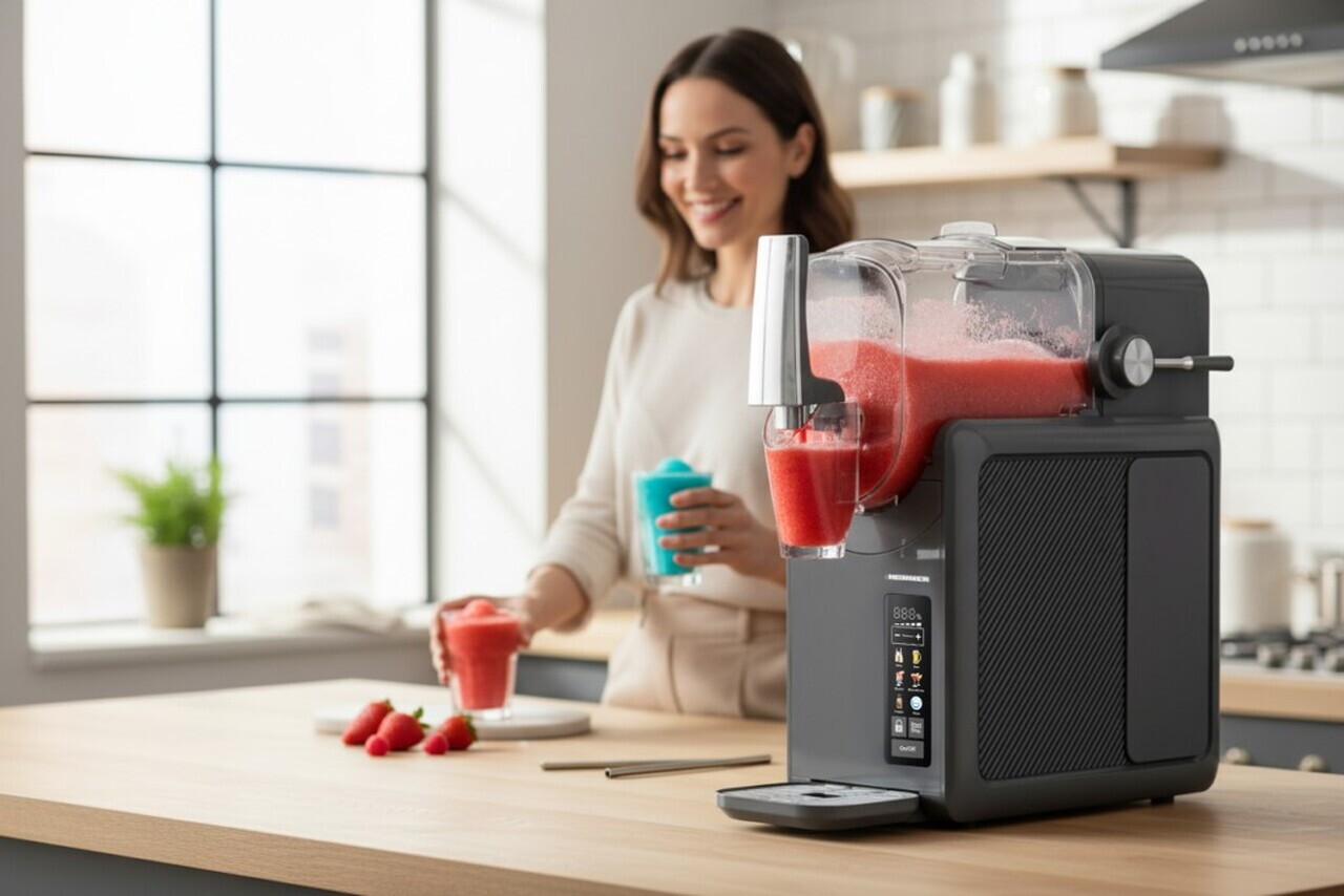 Aparat granita 6 in 1 FreezeFun, Heinner, 220W, 2.6L, gri - view 14