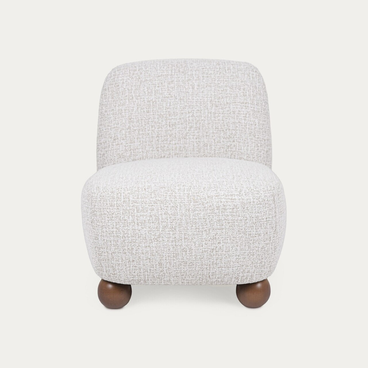 Fotoliu Norello, Homla, 77x66x77 cm, MDF/poliester, bej/maro — imaginea 3