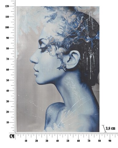 Tablou decorativ Face, Mauro Ferretti, 80x120 cm, canvas, multicolor