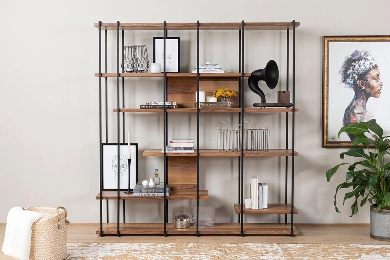 Corp biblioteca, Howard, Cooper, 170x180x35 cm, Maro - 1 | YEO