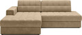 Coltar extensibil stanga 3 locuri ELTAP, LT-09MO, Blezalt, 240x150x82 cm, lemn/poliester, bej inchis