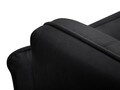 Fotoliu, Canna, Mazzini Sofas, 90x100x88 cm, catifea, negru