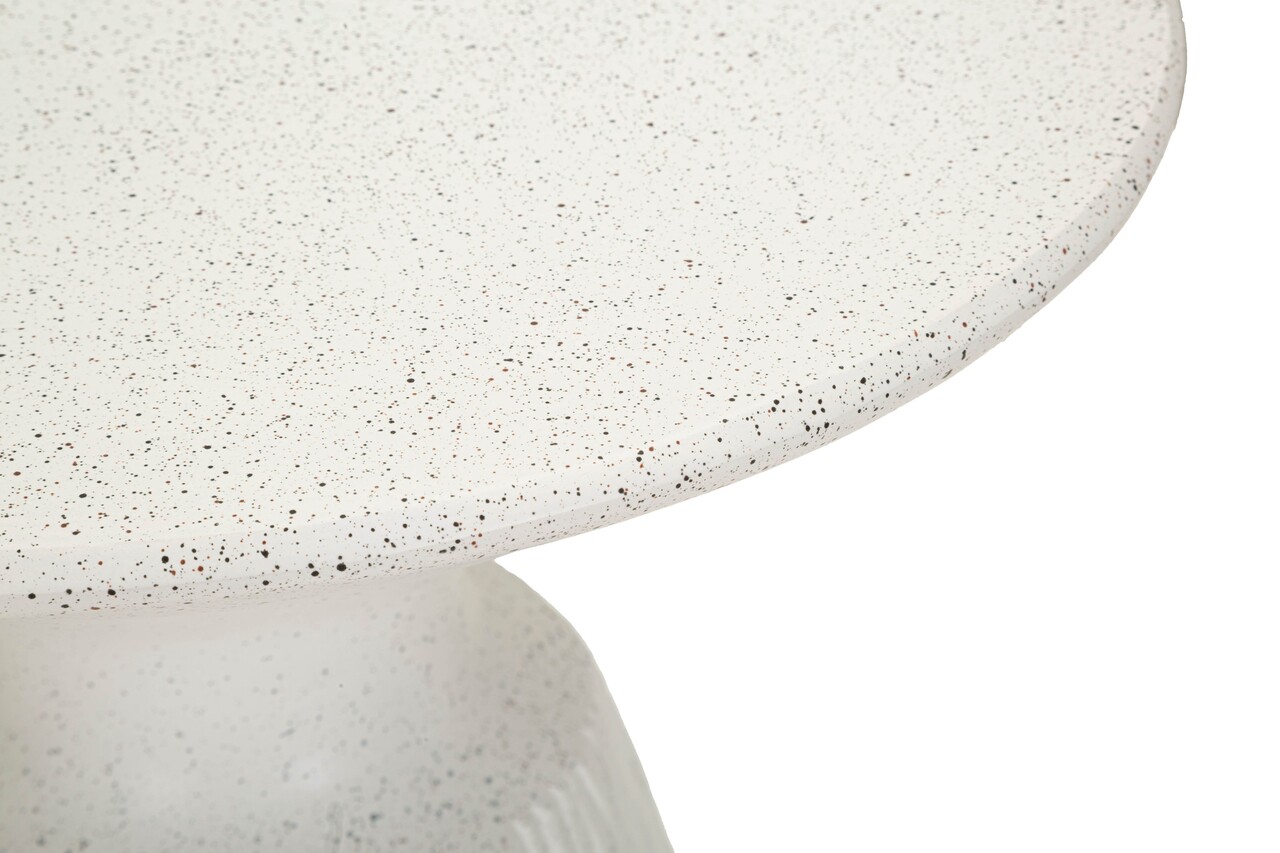 Masuta de cafea, Mauro Ferretti, Cone, 40x53 cm, utilizare interior / exterior,  oxid de magneziu, crem - imagine 3