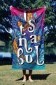 Prosop de plaja, Astacura, Beautiful Istanbul 70, 70x130 cm, Poliester/Poliamida, Multicolor