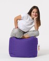 Taburet puf, Square Pouf, Ferndale, 45x45 cm, poliester impermeabil, mov