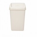 Cos de gunoi cu capac batant, Kara Beige, Heinner, 24.5 x 31.5 x 53 cm (25L), plastic, bej