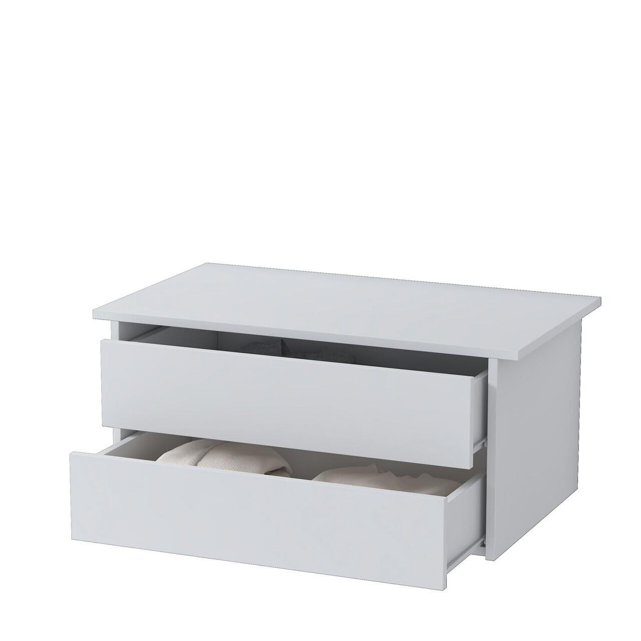 Dulapior, Hanah Home, BA139, 86.2x39.8x50 cm, PAL melaminat, Alb - view 7
