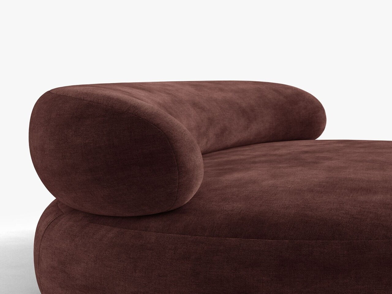 Fotoliu, Aura, Micadoni Home, 84x91x73 cm, tesatura Chenille, maro cherrywood — imaginea 6