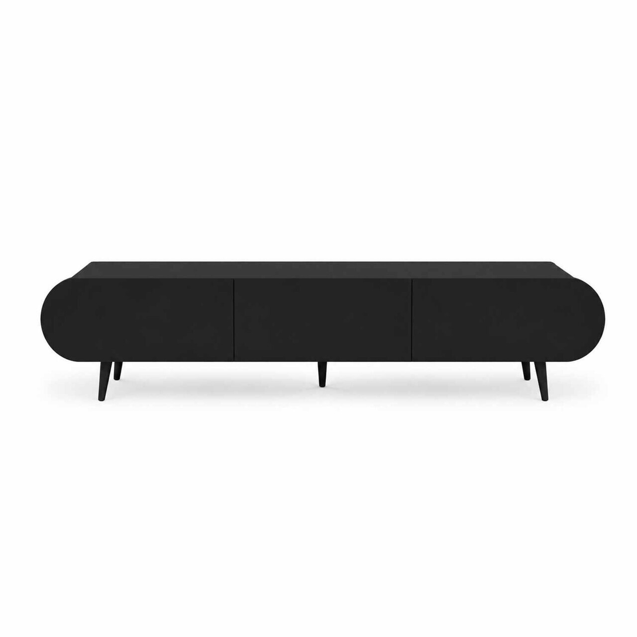 Comoda TV, Hanah Home, Regulus 180, 180x49x30 cm, MDF, Negru - view 3