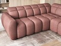 Coltar extensibil dreapta 4 locuri ELTAP, RT-24PAO, Falconn, 258x208x107 cm, lemn/poliester, roz inchis