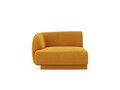 Modul canapea stanga 1 loc, Miley, Micadoni Home, BL, 92x85x74 cm, catifea, galben