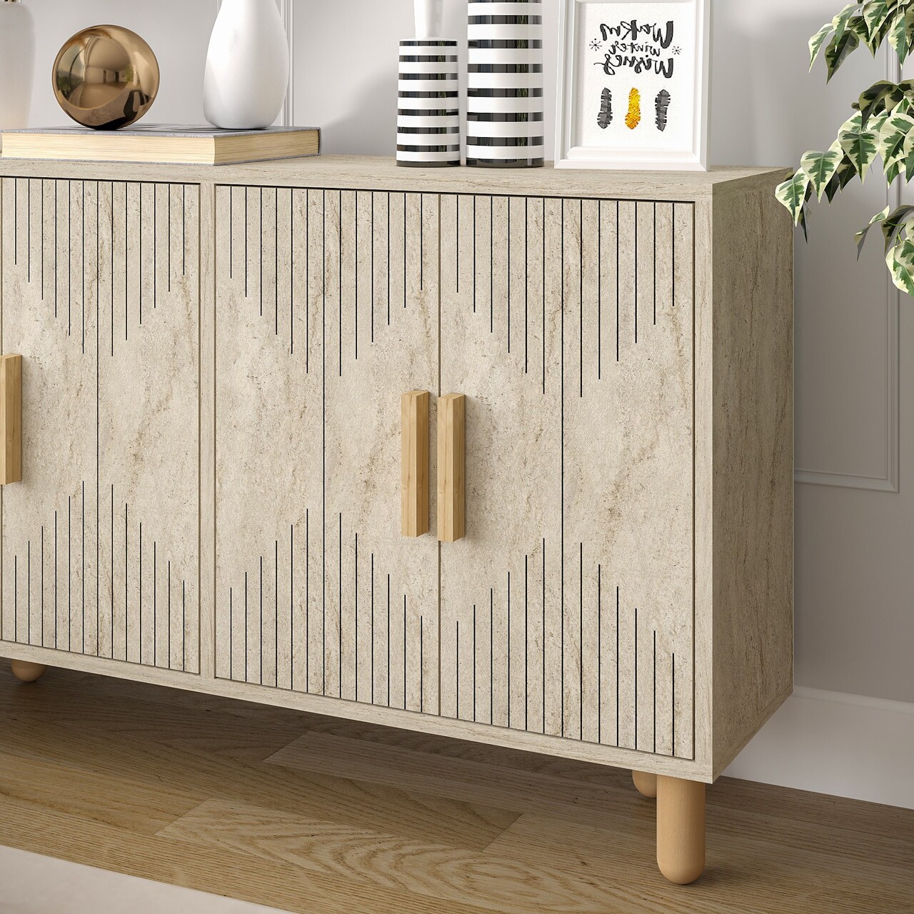 Consola, Odessa, Roger, 120x73.6x29.6 cm, Travertin - 2 | YEO
