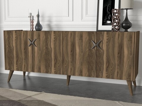 Bufet Wood, Talon, 183.6 x 47 x 78 cm, walnut/antracit 183.6