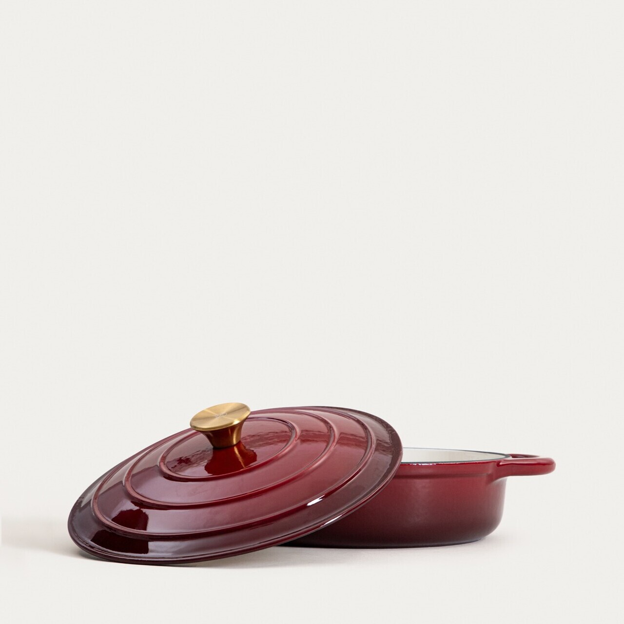 Oala Andreas, Homla, 28 cm, 2.5 L, fonta, visiniu - view 3