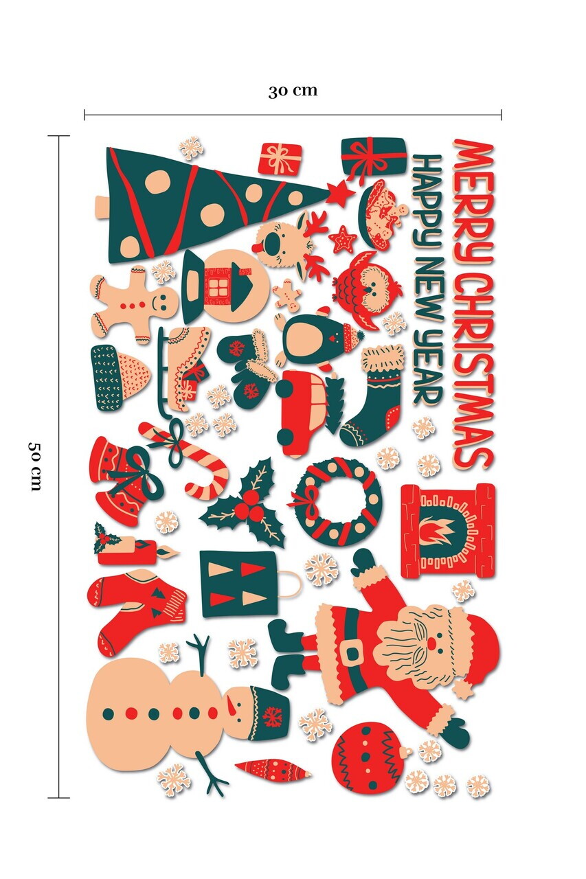 Sticker decorativ, 309007, 30 x 50 cm, Multicolor — imaginea 4