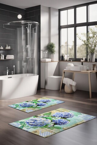 Set covorase de baie, Cartwright, CT-5257, Poliester, Multicolor