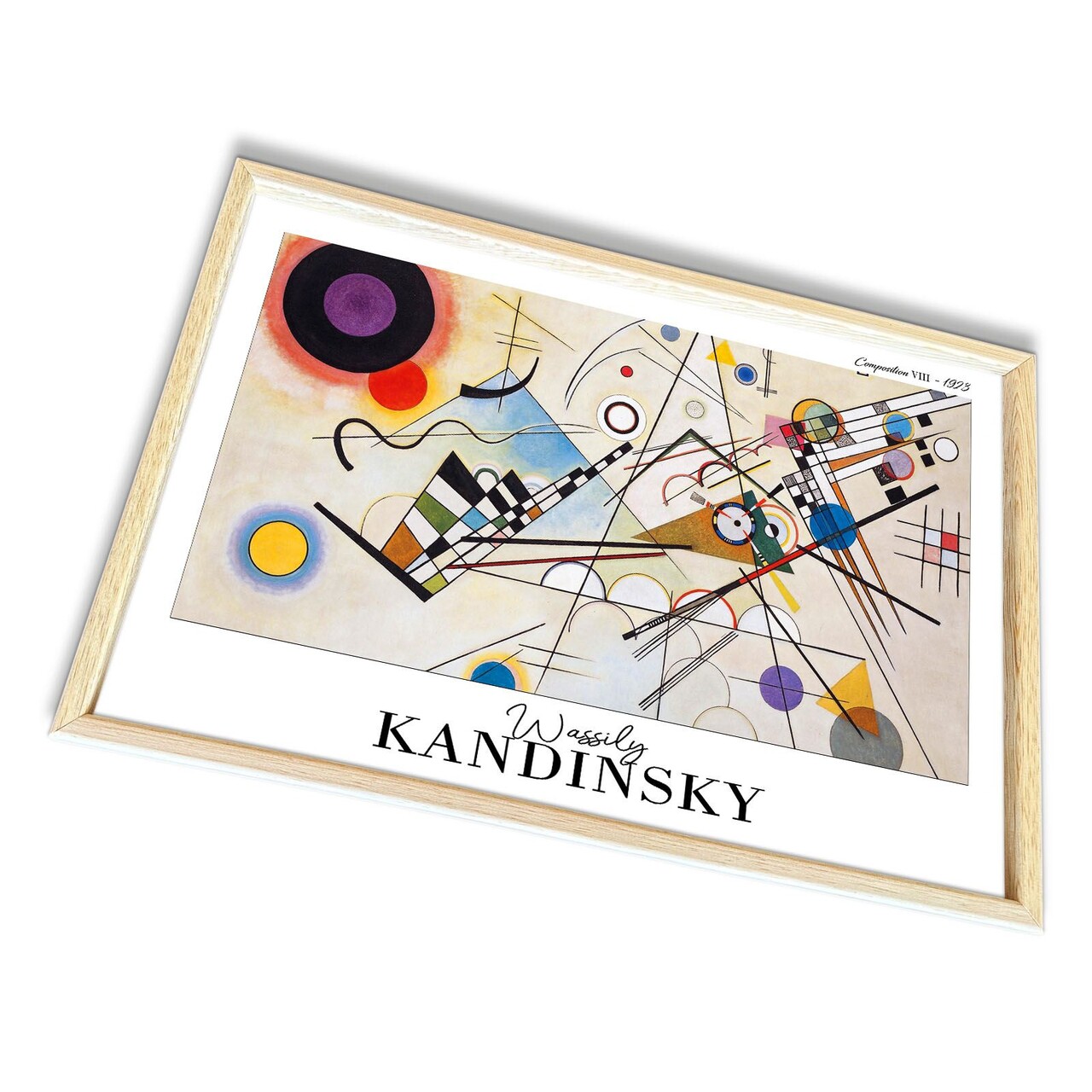 Tablou decorativ, 4262AHSKANDINSKY-002, Fundal: 100% MDF (Grosime: 2,7 mm), Multicolor - view 4