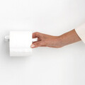 Suport hartie igienica, Brabantia, MindSet, 14x8.6x4.2 cm, otel, Alb