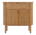 Bufet inferior Gothenburg, Mauro Ferretti, 81x46x82 cm, lemn de brad/MDF/fier, maro