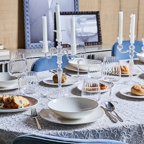 Serviciu de masa 12 piese Moon Ivory, Andrea Fontebasso, portelan, alb