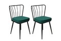 Set de scaune, Nmobb, Yıldız-951 V2, Metal, Verde/Negru