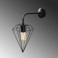 Aplica de perete, Opviq, 892OPV1289, Metal, Negru