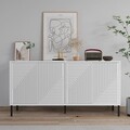 Consola, Odessa, Evolet, 150x75x36 cm, PAL, Alb