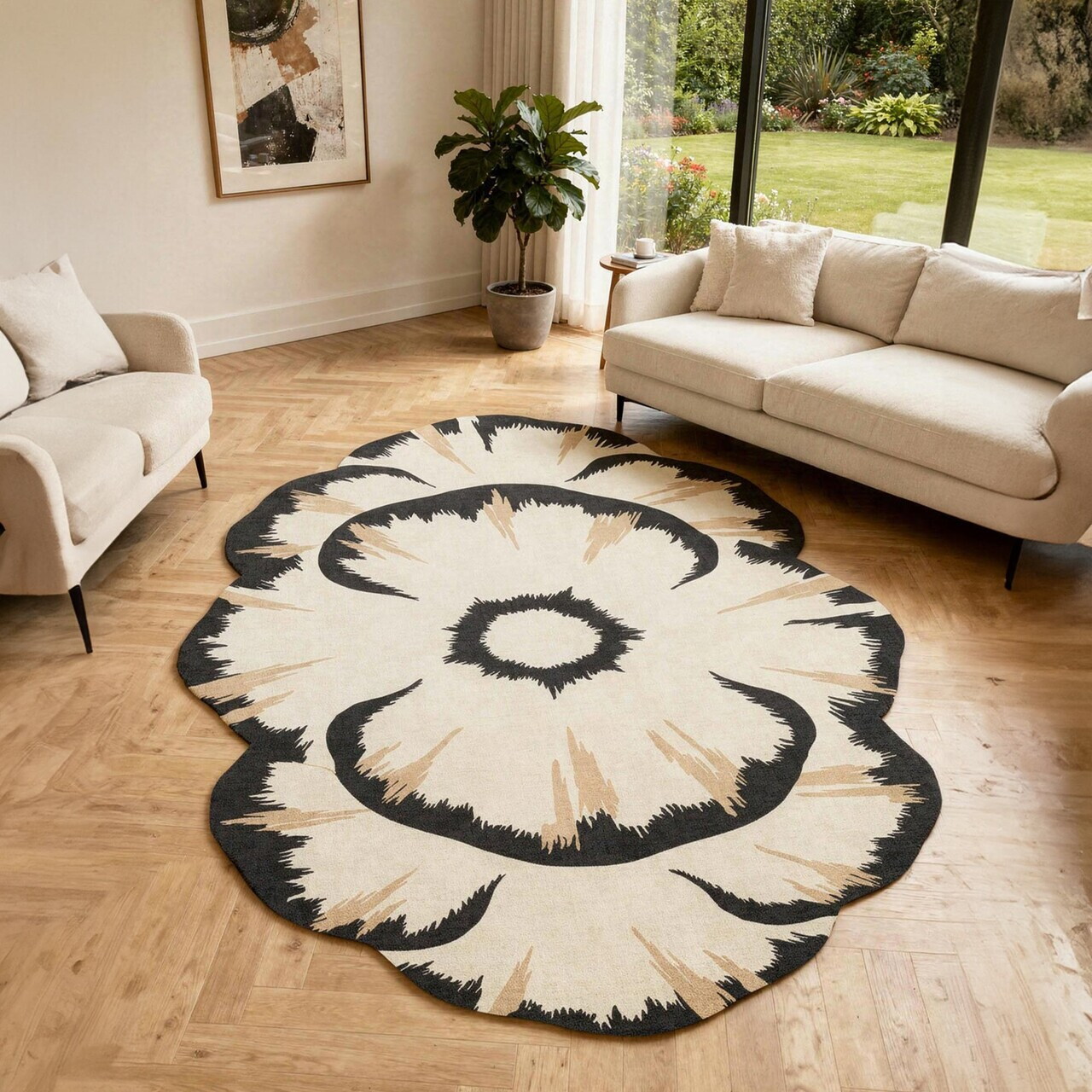 Covor, Fr371, 180x280 cm, Crem