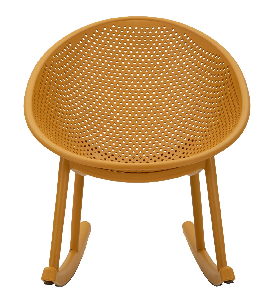 Set 2 scaune balansoar, Mauro Ferretti, Ibiza, 66x88x80 cm, utilizare interior / exterior,  plastic, mustar - view 10