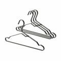 Set 4 umerase, Brabantia, Linn, 42.2x20.6 cm, aluminiu, negru