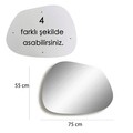 Oglinda decorativa, Neostill, Gusto, 75x55 cm, PAL, Auriu