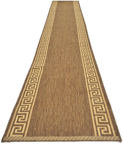 Traversa pentru hol Zara, Decorino, 80x250 cm, polipropilena, maro