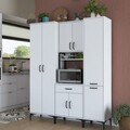 Dulap multifunctional, Rani, JE119, 160x198.6x40 cm, PAL, Alb