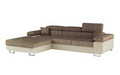 Coltar extensibil stanga 4 locuri ELTAP, Armd-16, Armando, 289x203x85 cm, lemn/poliester, bej/bej deschis