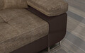 Coltar extensibil stanga 4 locuri ELTAP, Armd-17, Armando, 289x203x85 cm, lemn/poliester, bej inchis/maro