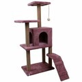 Casă pentru pisici, Paws & Whiskers, Arden, MATERIAL TEXTIL WELSOFT, Roz prafuit